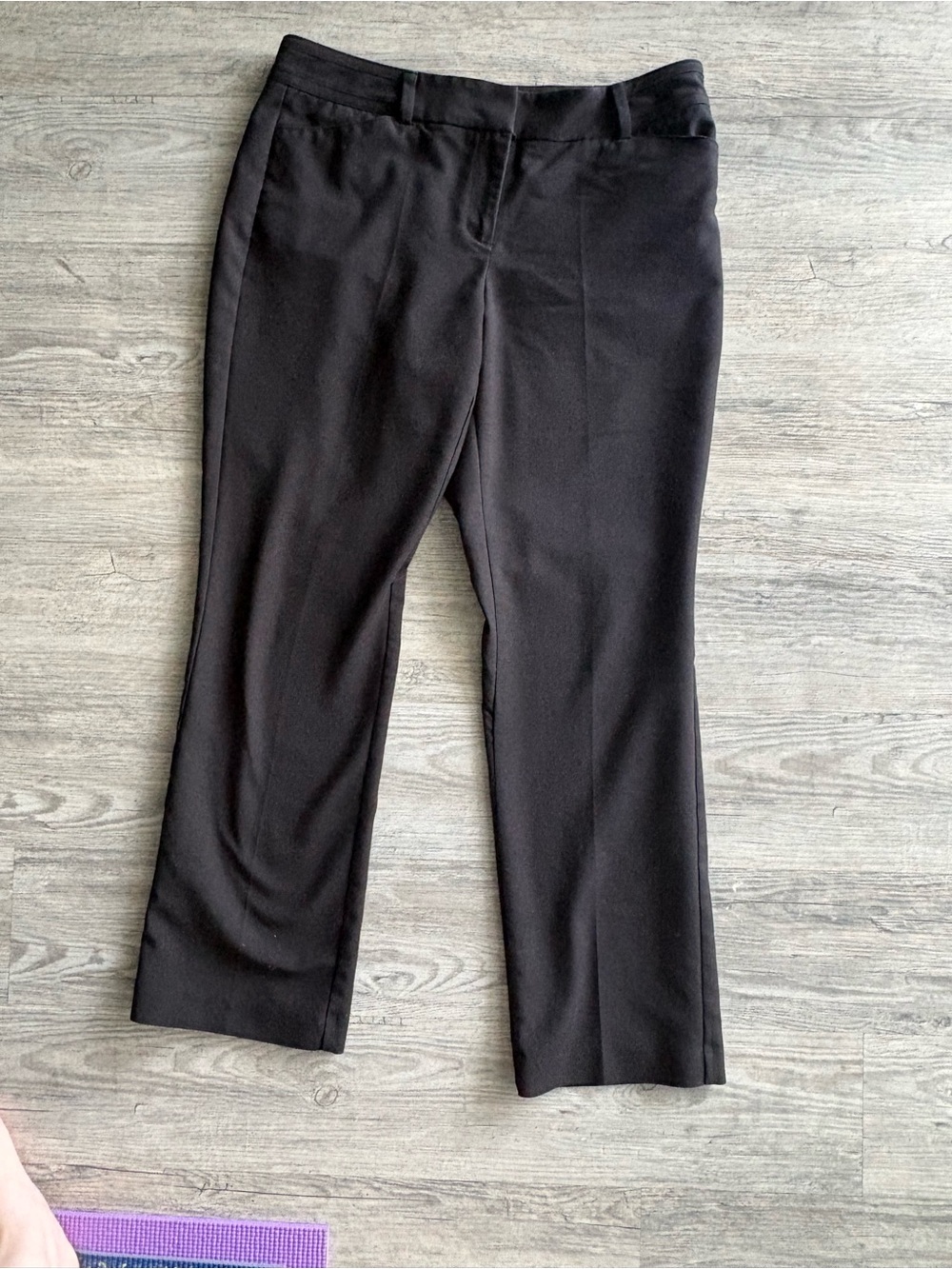 7th Avenue, New York & Company Black Straight-Leg Women's Dress Pants, Size 10
